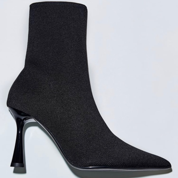 Zara Shoes - Fabric high heel Zara boots